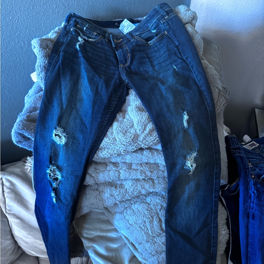 Distressed Blue Women's Jeans